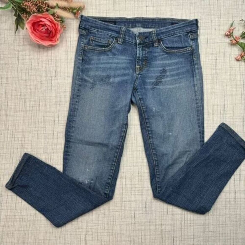 Citizens of Humanity Sienna Low Waist‎ Straight Leg Stretch Jeans Blue Denim 27